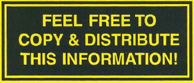 Black rectangle on a bright yellow background. Text inside the rectangle reads "FEEL FREE TO COPY